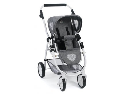 LANDAU COMBINE EMOTION 3 EN 1 JEAN GRIS POUPEE - BAYER CHIC 2000 - 63776