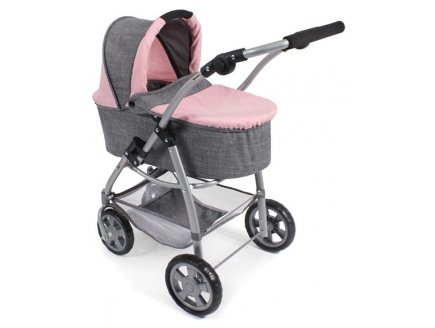 Landau combine emotion 3 en 1 rose et gris poupee - bayer chic 2000 - 63715