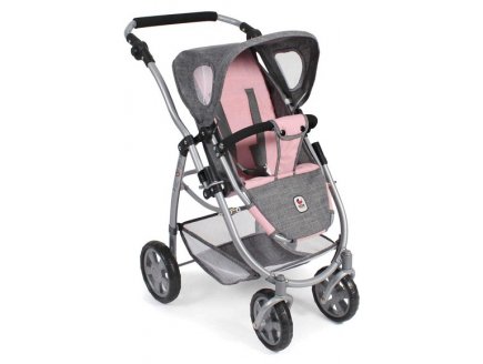 Landau combine emotion 3 en 1 rose et gris poupee - bayer chic 2000 - 63715