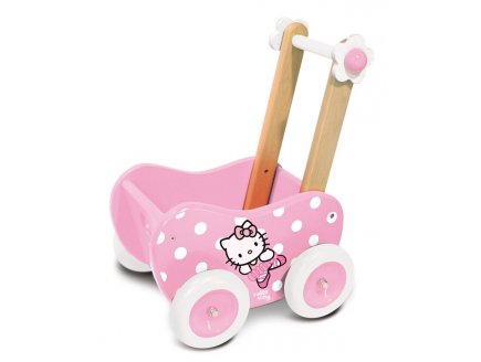 LANDAU EN BOIS HELLO KITTY POUPEE - VILAC - 4808 - PREMIER AGE