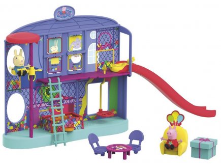 Le centre de loisirs de Peppa pig avec sons 11 pieces - figurines, aire de jeux - mini univers