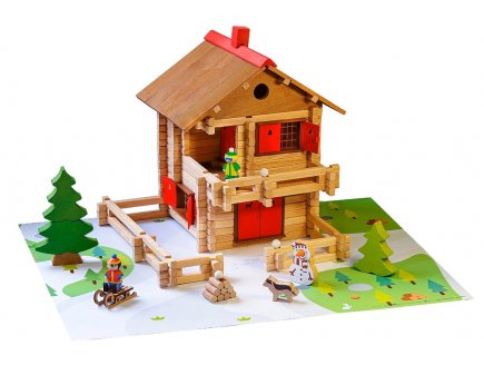 Le Grand Chalet d'Alpage 215 pièces en bois - Jeujura - 8091 - Refuge Montagne - Jeu construction