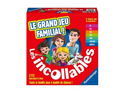 LE GRAND JEU FAMILIAL DES INCOLLABLES CP-ADULTE - RAVENSBURGER - 262960 - QUIZ, QUESTIONS REPONSES