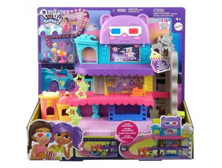 LE MULTIPLEXE CINEMATOGRAPHIQUE DE POLLY POCKET - POLYVILLE - MATTEL - HPV39 - MINI UNIVERS POUPEE