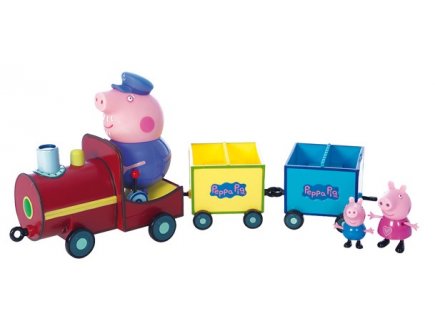 Le petit train de papy pig - figurine Peppa pig - univers miniature