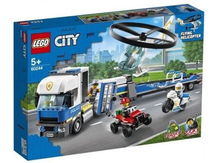 LEGO CITY 60244 LE TRANSPORT DE L'HELICOPTERE DE LA POLICE