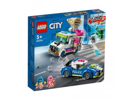 LEGO CITY 60314 LA COURSE-POURSUITE DU CAMION DE GLACES