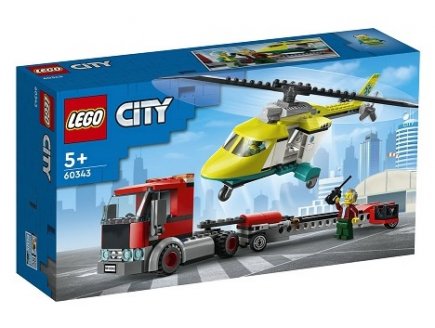 LEGO CITY 60343 LE TRANSPORT DE L'HELICOPTERE DE SECOURS