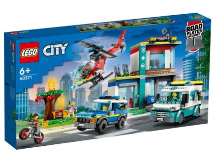 LEGO CITY 60371 LE QG DES VEHICULES D'URGENCE