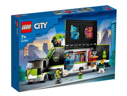 LEGO CITY 60388 LE CAMION DE TOURNOIS DE JEUX VIDEOS