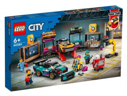 LEGO CITY 60389 LE GARAGE DE CUSTOMISATION