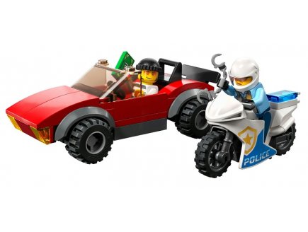 Lego city 60392 la course poursuite de la moto de police