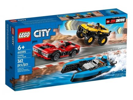 LEGO CITY 60395 LE PACK DE VEHICULES DE COURSE