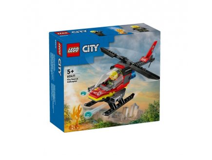 LEGO CITY 60411 L'HELICOPTERE DE SECOURS DES POMPIERS