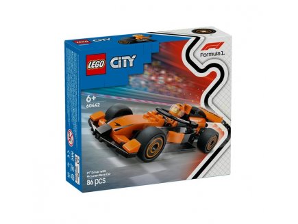 LEGO CITY 60442 VOITURE DE COURSE MC LAREN AVEC PILOTE DE F1
