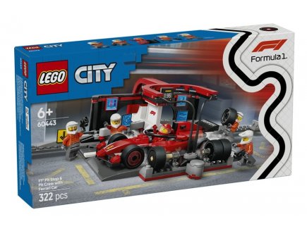 LEGO CITY 60443 ARRET AU STAND DE F1 AVEC VOITURE FERRARI
