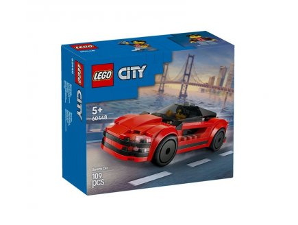LEGO CITY 60448 LA VOITURE DE SPORT ROUGE
