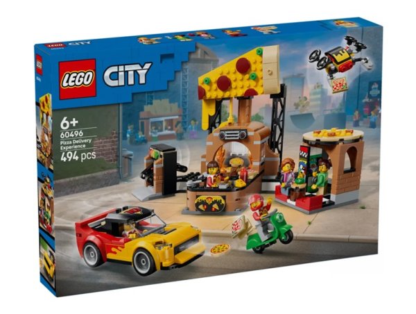Lego City 60496 La pizzeria et ses véhicules de livraison
