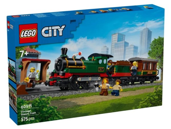 Lego City 60511 Le train à vapeur rétro