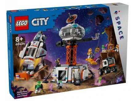 LEGO CITY SPACE 60434 LA STATION SPATIALE ET LA BASE DE LANCEMENT DE FUSEES