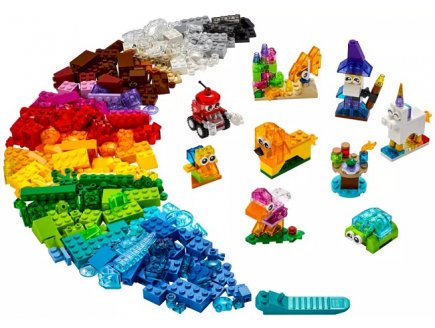 Lego classic 11013 briques transparentes creatives