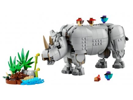 Lego Creator 31171 Animaux sauvages : le rhinocéros majestueux et les oiseaux
