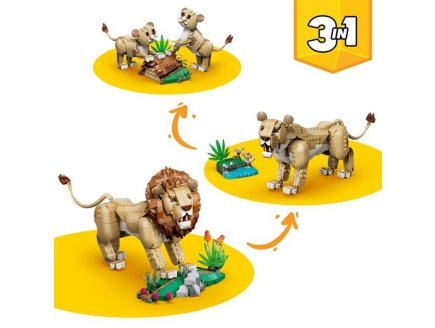Lego Creator 31386 Animaux sauvages : le lion majestueux
