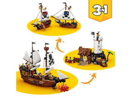Lego Creator 31387 Bateau pirate mythique