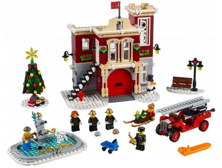 Lego creator expert 10263 la caserne des pompiers du village d'hiver