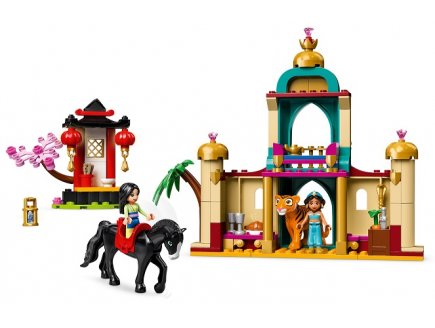 Lego disney princess 43208 l'aventure de jasmine et mulan