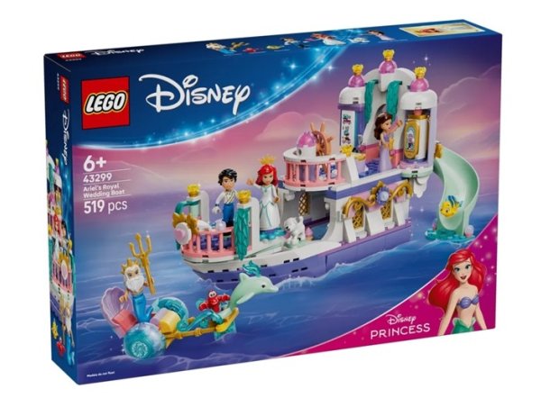 Lego Disney Princess 43299 Le bateau du mariage royal d�Ariel