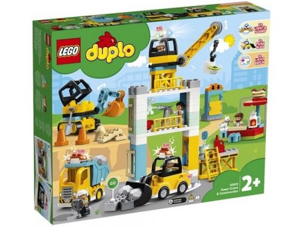 LEGO DUPLO 10933 LA GRUE ET LES ENGINS DE CONSTRUCTION