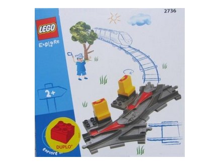 LEGO DUPLO 2736 LES AIGUILLAGES - ACCESSOIRES TRAIN DUPLO - RAILS CIRCUIT