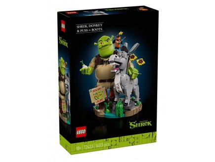 Lego Icons 72423 Shrek, l�Ane et le Chat Pott�