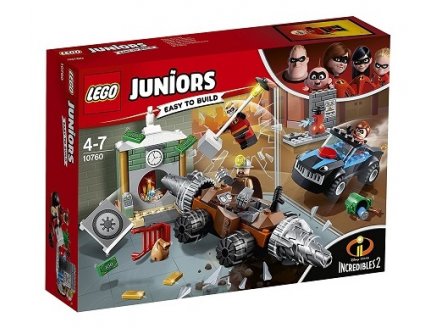 LEGO JUNIORS LES INDESTRUCTIBLES 2 10760 LE BRAQUAGE D'UNE BANQUE DU DEMOLISSEUR