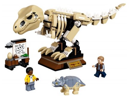 Lego jurassic world 76940 l'exposition du fossile du t-rex