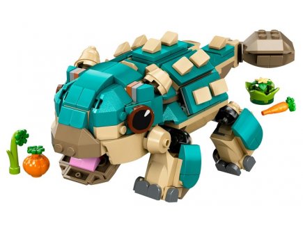 Lego jurassic world 76962 bebe bumpy, l'ankylosaure