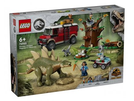 LEGO JURASSIC WORLD 76965 MISSIONS DINOSAURES : LA DECOUVERTE DU STEGOSAURE