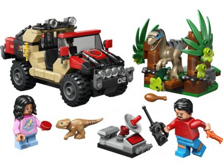 Lego Jurassic World 76972 Le vlociraptor et lvasion en 4x4