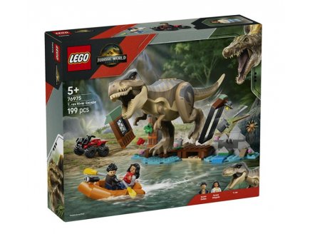Lego Jurassic World 76975 Le T. rex et lvasion sur la rivire