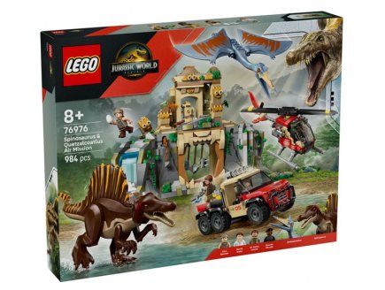 Lego Jurassic World 76976 Mission arienne avec le spinosaure et le quetzalcoatlus