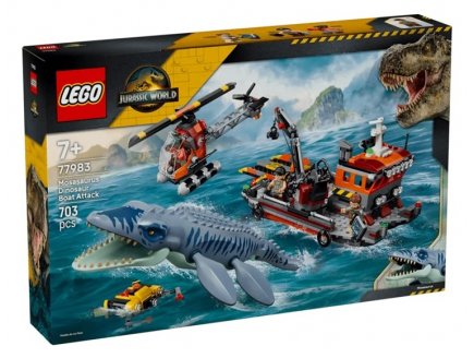 Lego Jurassic World 77983 L’attaque du bateau par le mosasaure