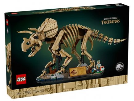Lego Jurassic World 77985 Les fossiles de dinosaure : le tricératops