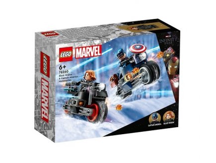 LEGO MARVEL 76260 LES MOTOS DE BLACK WIDOW ET DE CAPTAIN AMERICA - THE INFINITY SAGA