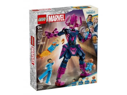 Lego Marvel 76316 Les Quatre Fantastiques contre la figurine de Galactus