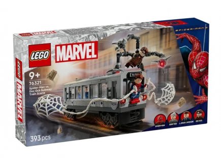 Lego Marvel 76321 La scne du train de Spider-Man et Docteur Octopus
