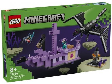 LEGO MINECRAFT 21264 LE DRAGON ET LE NAVIRE DE L'ENDER