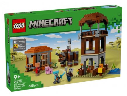 Lego Minecraft 21278 Lavant-poste de pillards et le ravageur