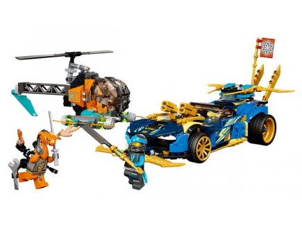 Lego ninjago 71776 la voiture de course de jay et nya - evolution