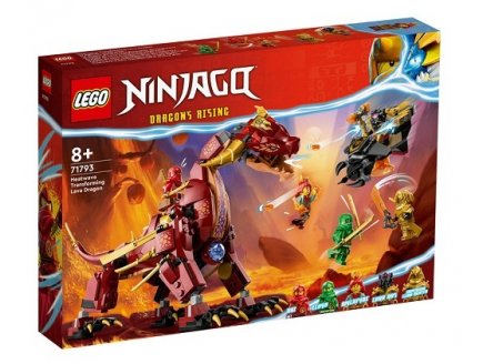 LEGO NINJAGO 71793 LE DRAGON DE LAVE TRANSFORMABLE DE HEATWAVE
